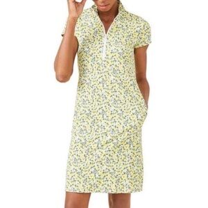 J. McLaughlin Yanna dress Catalina Cloth Meyer lemon print S yellow white